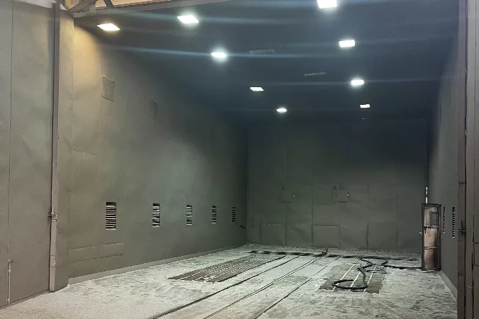 Sandblasting room
